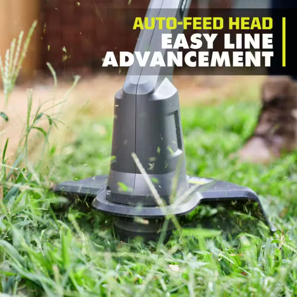 18V 10 in. Cordless Battery String Trimmer/Edger with Replacement Auto Feed Line Spools