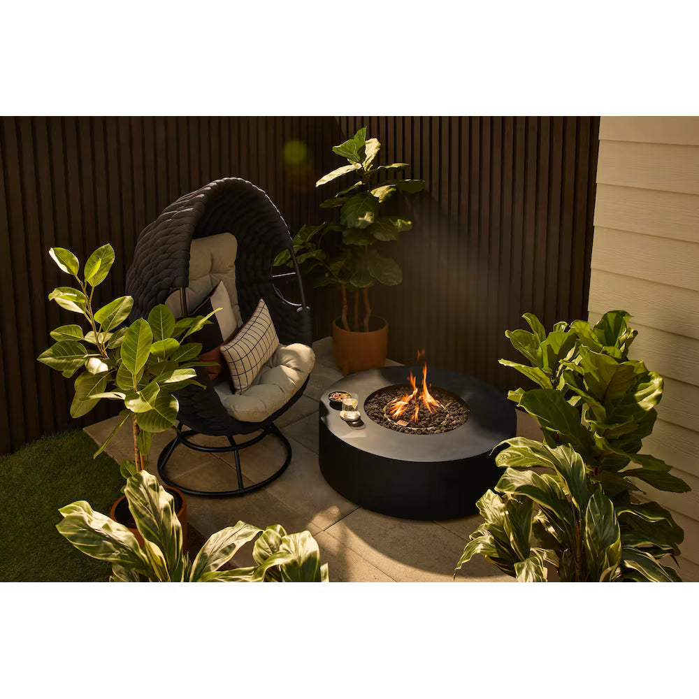 40-inch Outdoor Patio Round Gas Fire Pit 65000 BTUs