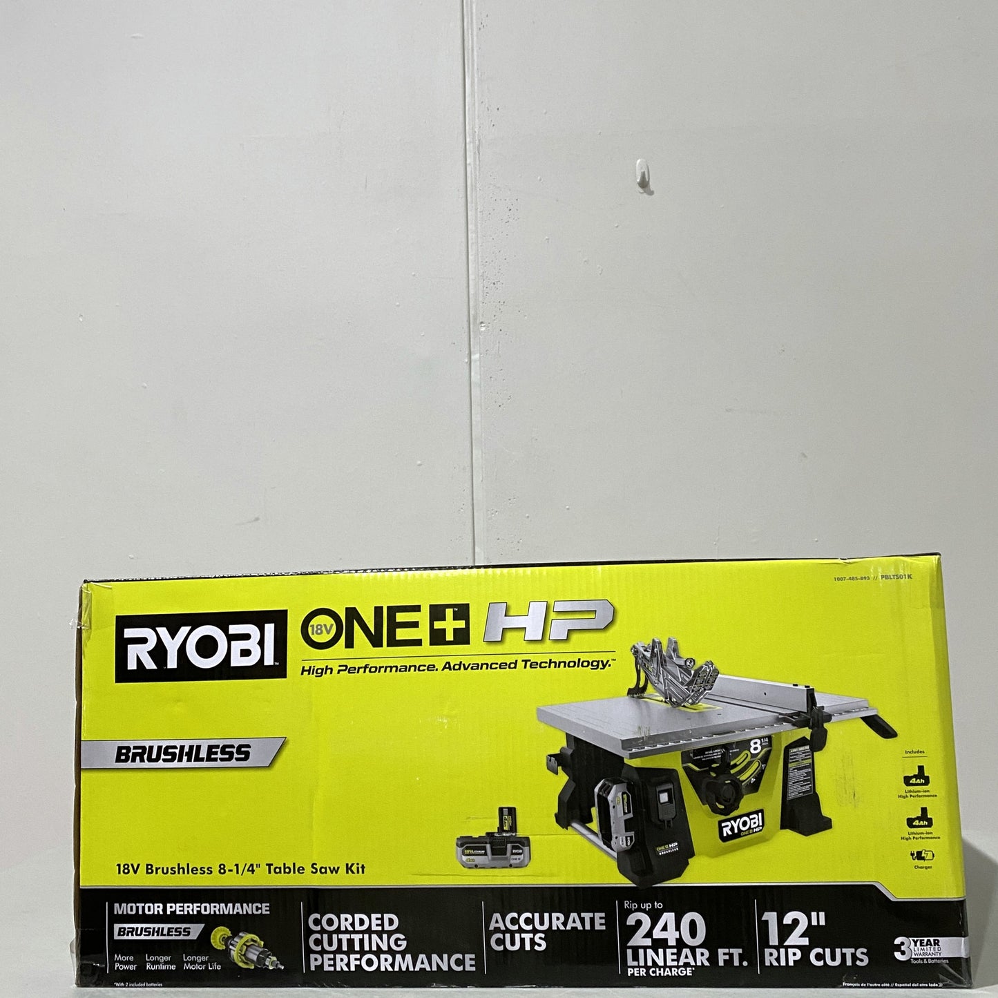 18V Brushless 8-1/4 in. Jobsite Table Saw Kit
