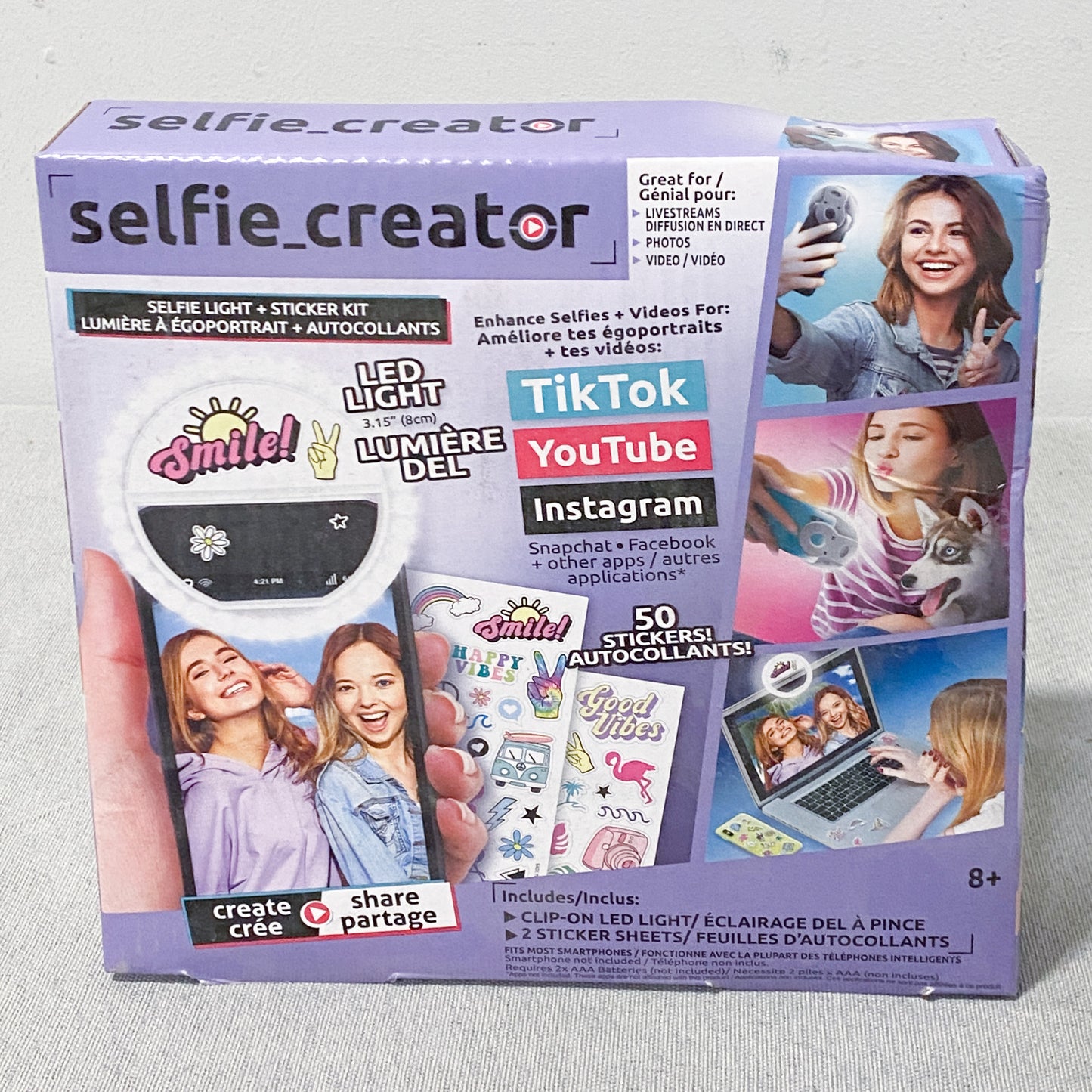 Selfie Light & Sticker Kit