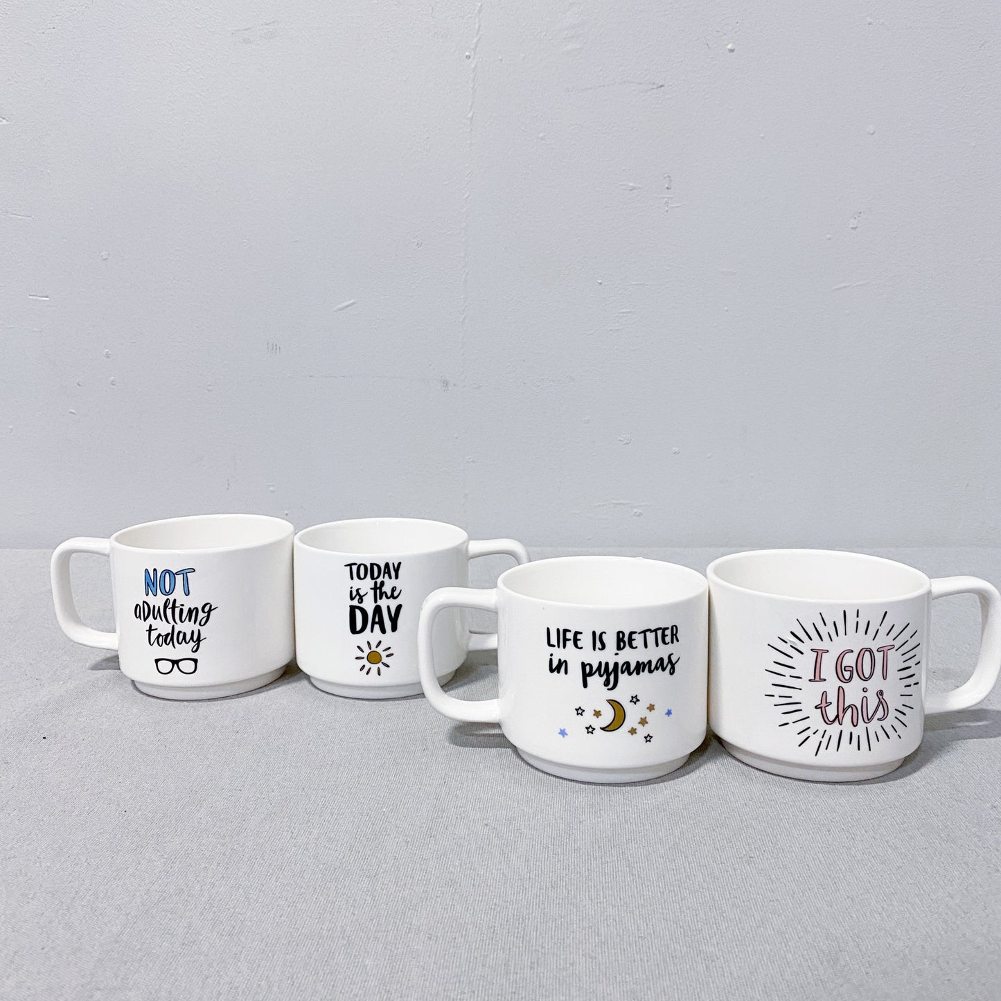 Stackable Mugs (Set of 4)