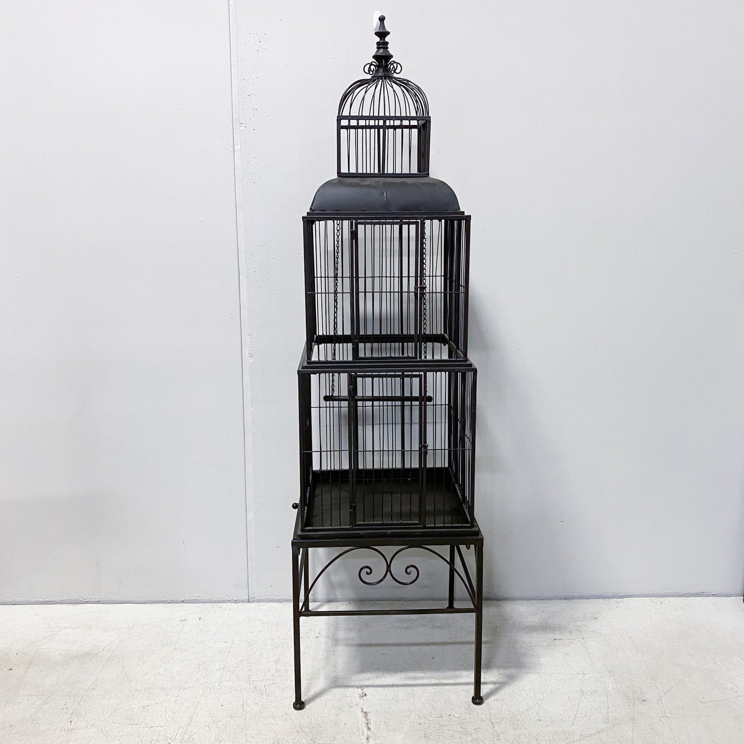Large Black Bird Cage