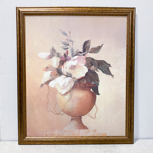 54.5" x 46.5" Framed Floral Painting