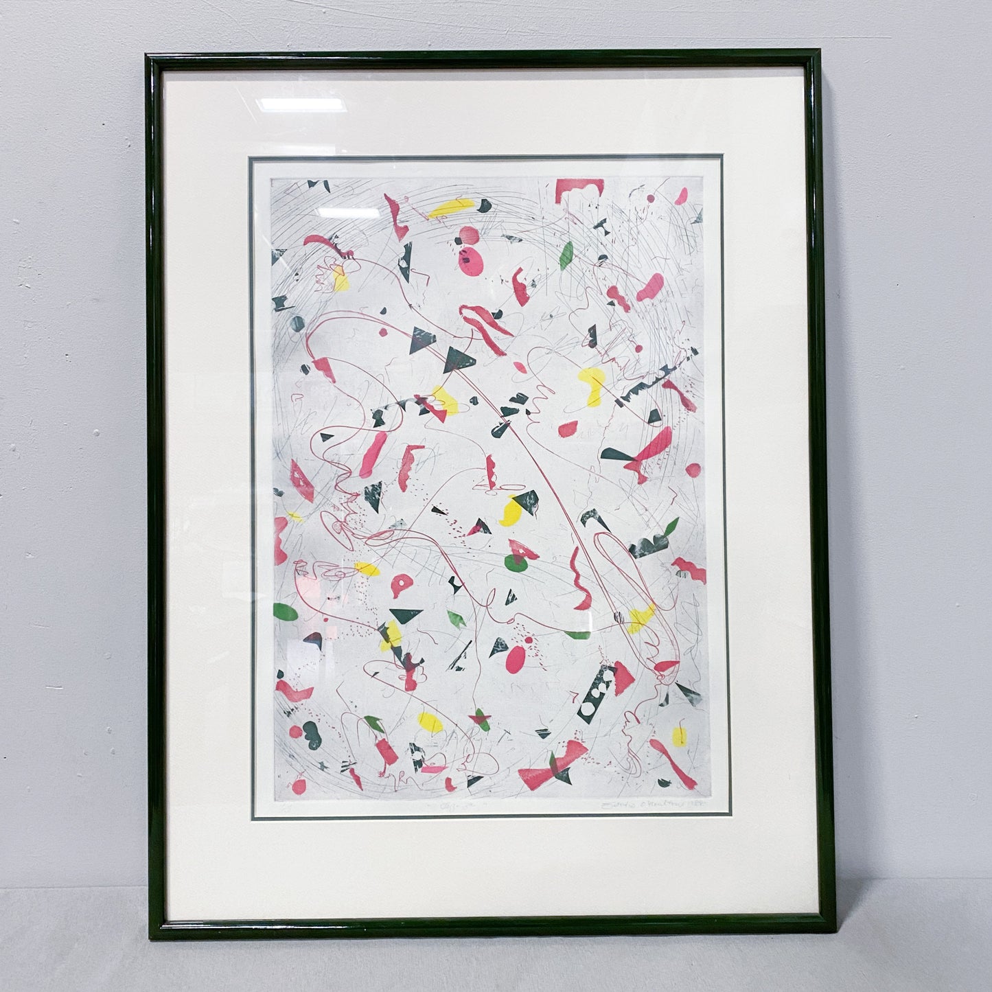 33" x 25" Framed Abstract Print