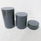 Grey Acrylic Containers (Set of 3)