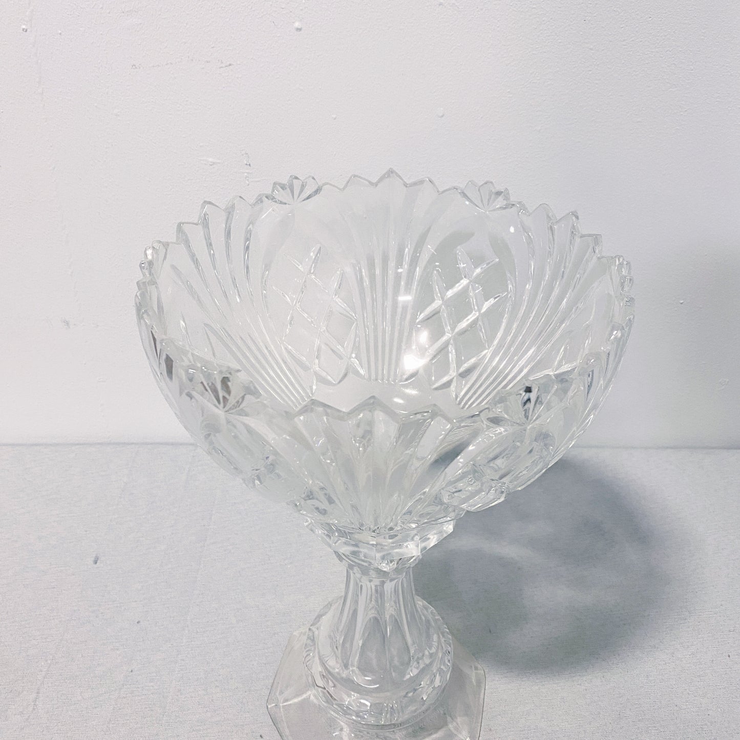 Vintage Crystal Goblet Vase