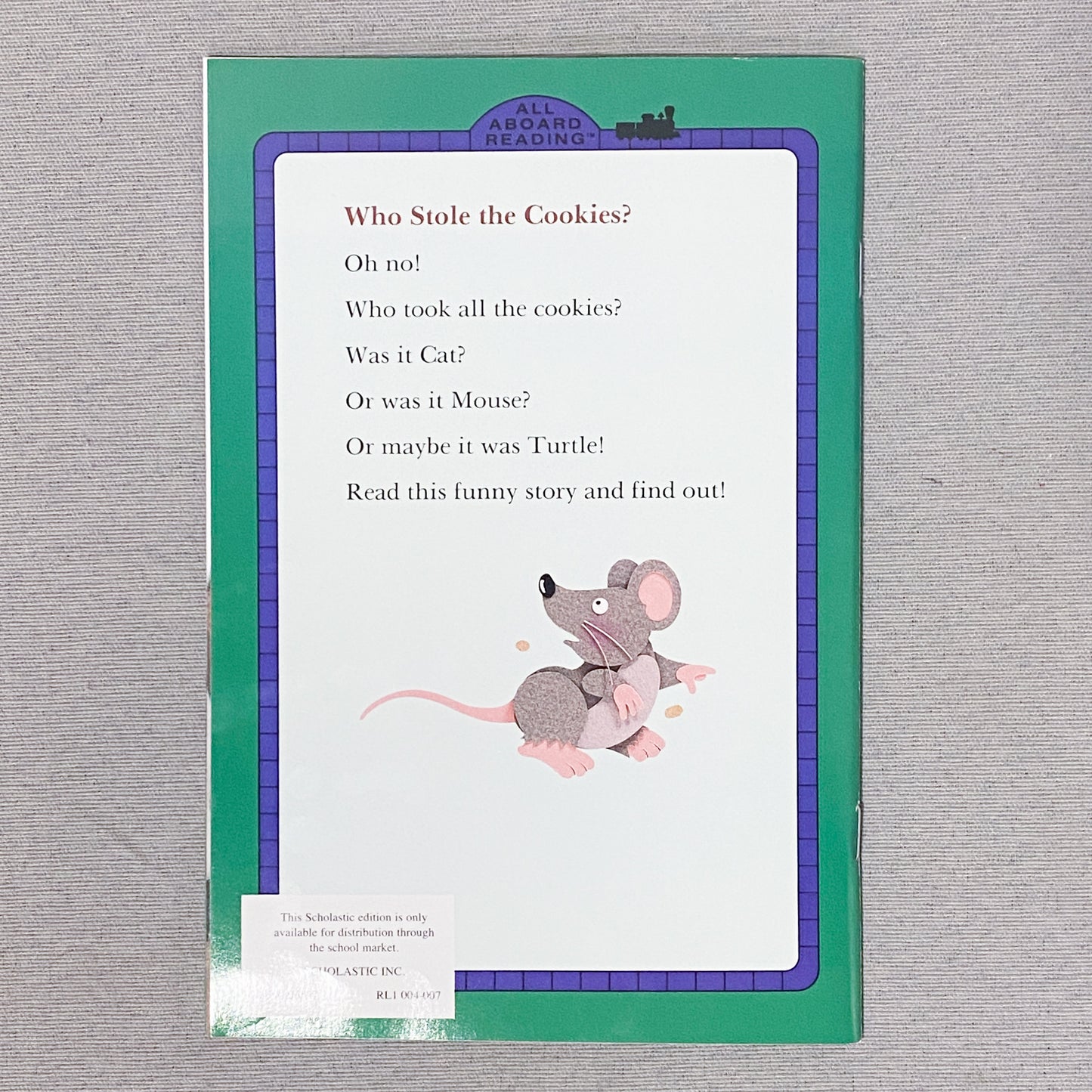 ‘Who Stole The Cookies?’ Kids Book