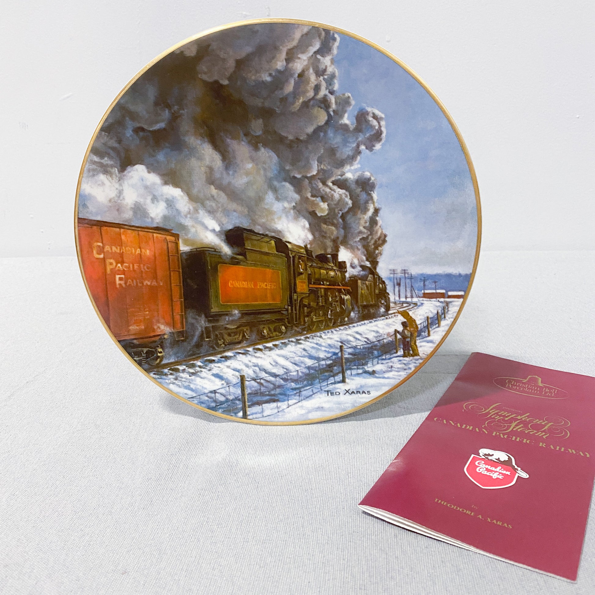 “Symphony in Steam” Collector Plate for sale in Calgary Alberta.