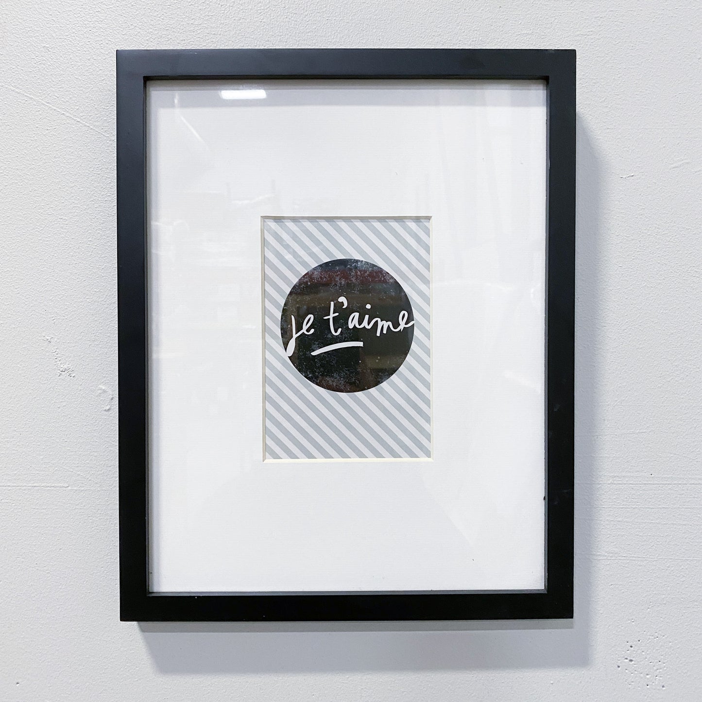 15"x12" Framed 'Je T'aime' Print