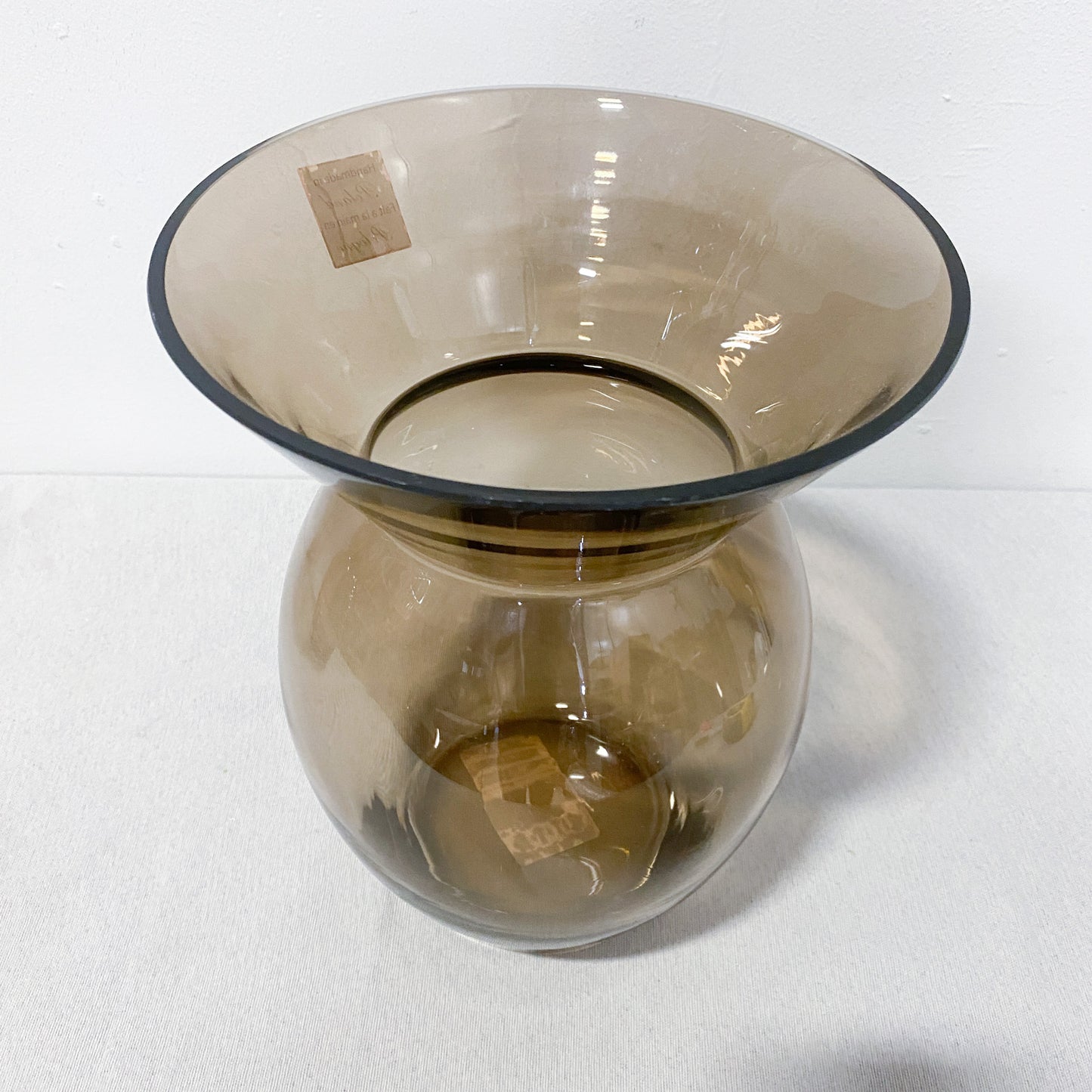 11" Smoked Glass Vase