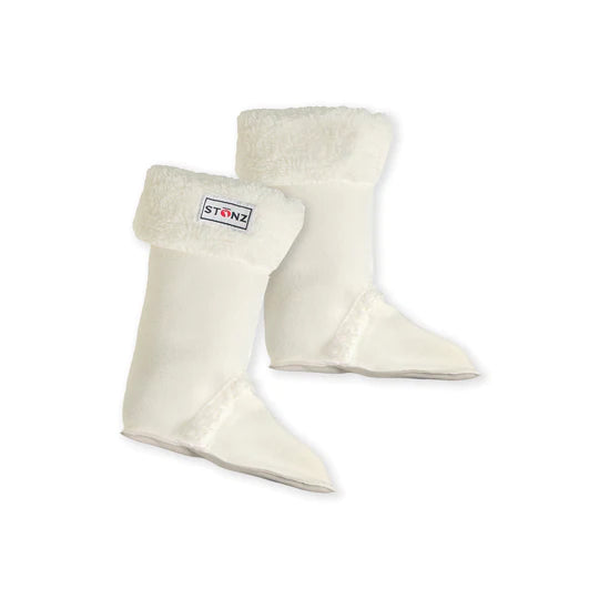 Kids Ivory Rain Boot Liners (Size 8T)